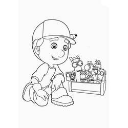 Dessin à colorier: Bricoleur (Carrières et Professions) #90423 - Coloriages à Imprimer Gratuits