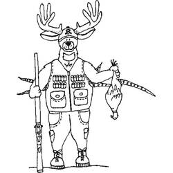 Dessins à colorier: Chasseur - Coloriages à Imprimer Gratuits