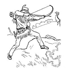 Dessin à colorier: Chasseur (Carrières et Professions) #218050 - Coloriages à Imprimer Gratuits