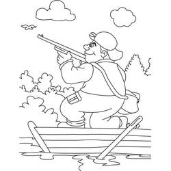 Dessin à colorier: Chasseur (Carrières et Professions) #218051 - Coloriages à Imprimer Gratuits