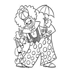Dessin à colorier: Clown (Carrières et Professions) #195831 - Coloriages à Imprimer Gratuits