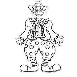 Dessin à colorier: Clown (Carrières et Professions) #195839 - Coloriages à Imprimer Gratuits
