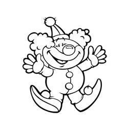 Dessin à colorier: Clown (Carrières et Professions) #195855 - Coloriages à Imprimer Gratuits