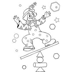 Coloriage Clown (Carrières et Professions) #195857 à imprimer et colorier