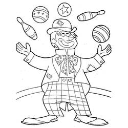Dessin à colorier: Clown (Carrières et Professions) #195860 - Coloriages à Imprimer Gratuits