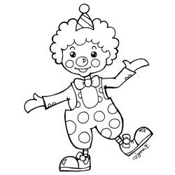 Dessin à colorier: Clown (Carrières et Professions) #195867 - Coloriages à Imprimer Gratuits