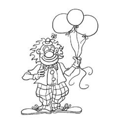 Dessin à colorier: Clown (Carrières et Professions) #90892 - Coloriages à Imprimer Gratuits