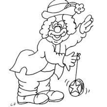 Dessin à colorier: Clown (Carrières et Professions) #90894 - Coloriages à Imprimer Gratuits