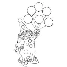 Dessin à colorier: Clown (Carrières et Professions) #90896 - Coloriages à Imprimer Gratuits