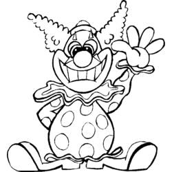 Dessin à colorier: Clown (Carrières et Professions) #90898 - Coloriages à Imprimer Gratuits