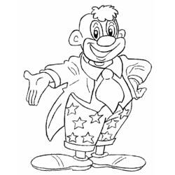 Dessin à colorier: Clown (Carrières et Professions) #90904 - Coloriages à Imprimer Gratuits