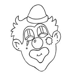Dessin à colorier: Clown (Carrières et Professions) #90907 - Coloriages à Imprimer Gratuits