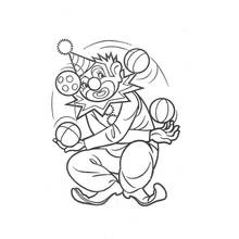 Dessin à colorier: Clown (Carrières et Professions) #90916 - Coloriages à Imprimer Gratuits