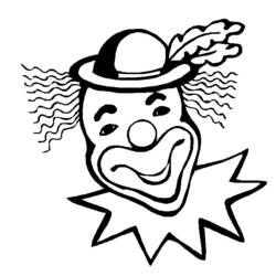 Dessin à colorier: Clown (Carrières et Professions) #90938 - Coloriages à Imprimer Gratuits