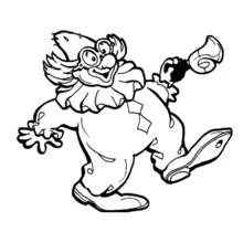 Dessin à colorier: Clown (Carrières et Professions) #90943 - Coloriages à Imprimer Gratuits