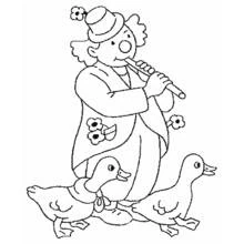 Dessin à colorier: Clown (Carrières et Professions) #90955 - Coloriages à Imprimer Gratuits