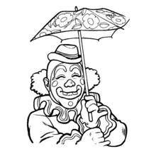 Dessin à colorier: Clown (Carrières et Professions) #90958 - Coloriages à Imprimer Gratuits