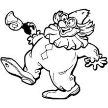 Dessin à colorier: Clown (Carrières et Professions) #90962 - Coloriages à Imprimer Gratuits