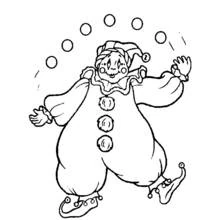 Dessin à colorier: Clown (Carrières et Professions) #90965 - Coloriages à Imprimer Gratuits