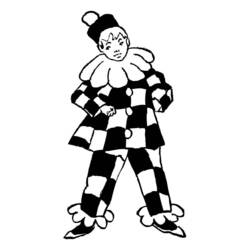 Dessin à colorier: Clown (Carrières et Professions) #90967 - Coloriages à Imprimer Gratuits