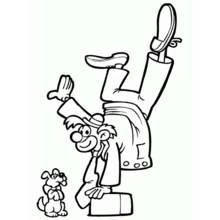 Dessin à colorier: Clown (Carrières et Professions) #90971 - Coloriages à Imprimer Gratuits