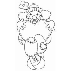 Dessin à colorier: Clown (Carrières et Professions) #90972 - Coloriages à Imprimer Gratuits