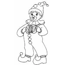 Dessin à colorier: Clown (Carrières et Professions) #90974 - Coloriages à Imprimer Gratuits