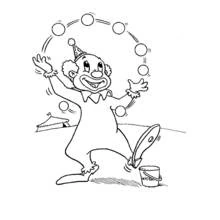 Dessin à colorier: Clown (Carrières et Professions) #90975 - Coloriages à Imprimer Gratuits