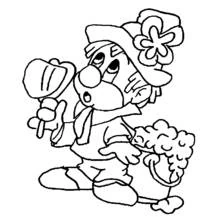 Dessin à colorier: Clown (Carrières et Professions) #90989 - Coloriages à Imprimer Gratuits
