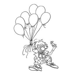 Dessin à colorier: Clown (Carrières et Professions) #90994 - Coloriages à Imprimer Gratuits