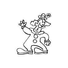 Dessin à colorier: Clown (Carrières et Professions) #90995 - Coloriages à Imprimer Gratuits