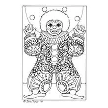 Dessin à colorier: Clown (Carrières et Professions) #91017 - Coloriages à Imprimer Gratuits