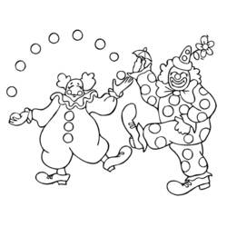 Dessin à colorier: Clown (Carrières et Professions) #91027 - Coloriages à Imprimer Gratuits