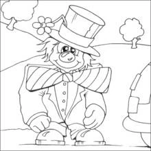 Dessin à colorier: Clown (Carrières et Professions) #91042 - Coloriages à Imprimer Gratuits