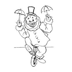 Dessin à colorier: Clown (Carrières et Professions) #91074 - Coloriages à Imprimer Gratuits