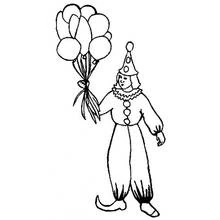 Dessin à colorier: Clown (Carrières et Professions) #91077 - Coloriages à Imprimer Gratuits