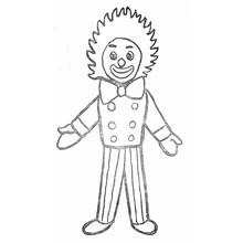 Dessin à colorier: Clown (Carrières et Professions) #91080 - Coloriages à Imprimer Gratuits