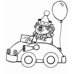 Dessin à colorier: Clown (Carrières et Professions) #91082 - Coloriages à Imprimer Gratuits