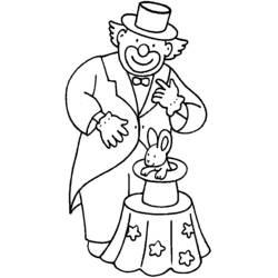 Dessin à colorier: Clown (Carrières et Professions) #91084 - Coloriages à Imprimer Gratuits