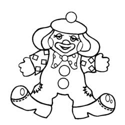 Dessin à colorier: Clown (Carrières et Professions) #91107 - Coloriages à Imprimer Gratuits