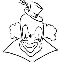 Dessin à colorier: Clown (Carrières et Professions) #91134 - Coloriages à Imprimer Gratuits