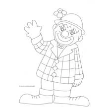 Dessin à colorier: Clown (Carrières et Professions) #91166 - Coloriages à Imprimer Gratuits