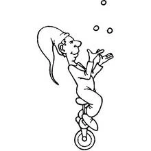 Dessin à colorier: Clown (Carrières et Professions) #91170 - Coloriages à Imprimer Gratuits