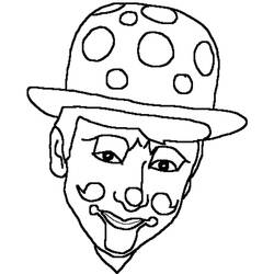 Dessin à colorier: Clown (Carrières et Professions) #91222 - Coloriages à Imprimer Gratuits