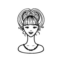 Dessin à colorier: Coiffeur / Coiffeuse (Carrières et Professions) #91349 - Coloriages à Imprimer Gratuits
