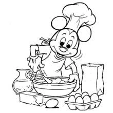 Dessin à colorier: Cuisinier / Cuisinière (Carrières et Professions) #91774 - Coloriages à Imprimer Gratuits