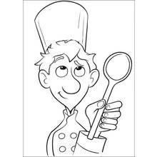 Dessin à colorier: Cuisinier / Cuisinière (Carrières et Professions) #91781 - Coloriages à Imprimer Gratuits
