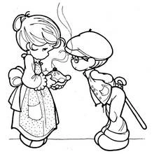 Dessin à colorier: Cuisinier / Cuisinière (Carrières et Professions) #91844 - Coloriages à Imprimer Gratuits
