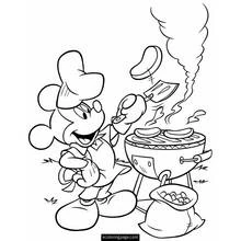 Dessin à colorier: Cuisinier / Cuisinière (Carrières et Professions) #91849 - Coloriages à Imprimer Gratuits
