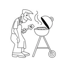Dessin à colorier: Cuisinier / Cuisinière (Carrières et Professions) #91850 - Coloriages à Imprimer Gratuits